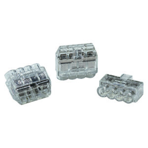 Helacon Connector 4 Way 0.5 to 2.5mm Wire Clear