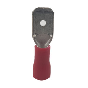 Pre-Insulated Male Disconnect Red 6.35mm