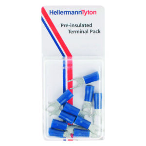 Pre-Insulated Spade Terminals: Pre-Packs 5mm Blue