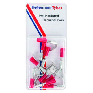Pre-insulated Piggyback: Pre-Packs 6.35mm Red